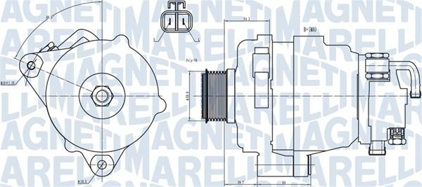 Magneti Marelli 063731708010 - Laturi inparts.fi