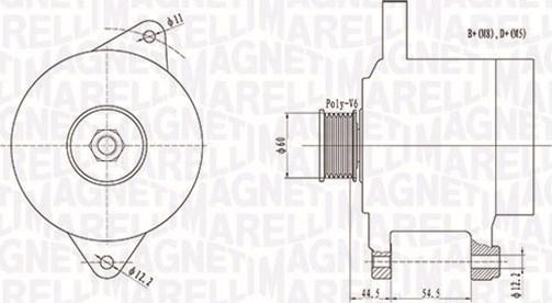 Magneti Marelli 063731718010 - Laturi inparts.fi