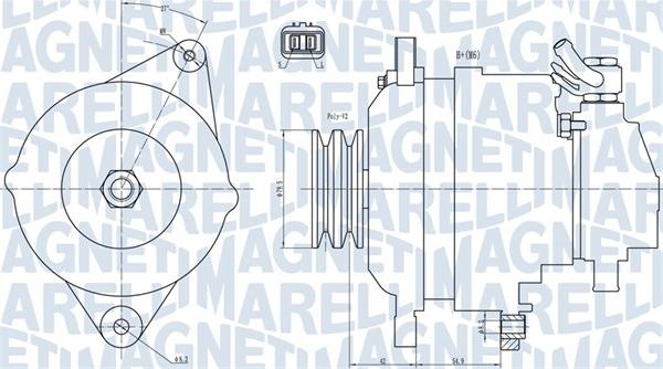 Magneti Marelli 063731717010 - Laturi inparts.fi