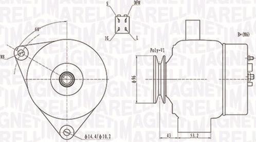 Magneti Marelli 063731783010 - Laturi inparts.fi