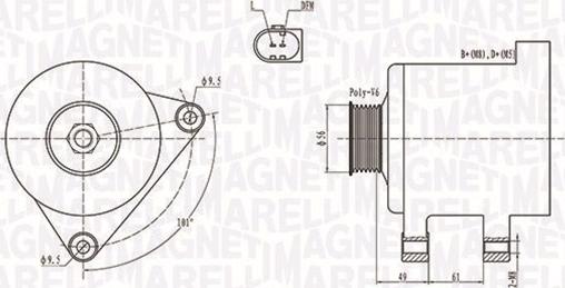 Magneti Marelli 063731782010 - Laturi inparts.fi