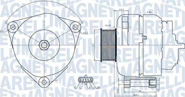 Magneti Marelli 063731739010 - Laturi inparts.fi