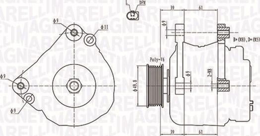 Magneti Marelli 063731729010 - Laturi inparts.fi