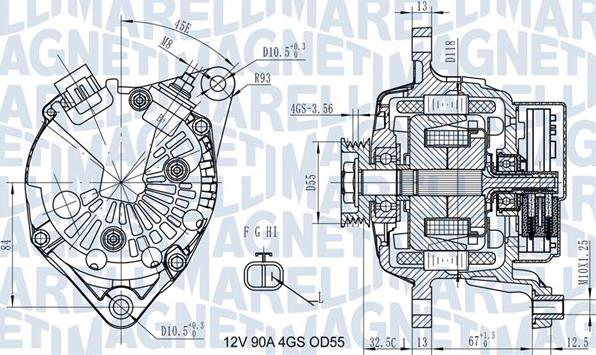 Magneti Marelli 063731725010 - Laturi inparts.fi