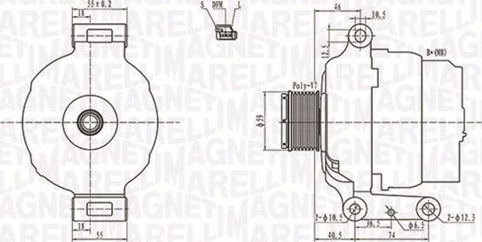 Magneti Marelli 063731779010 - Laturi inparts.fi