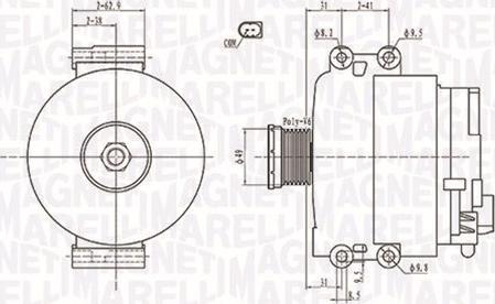 Magneti Marelli 063731774010 - Laturi inparts.fi