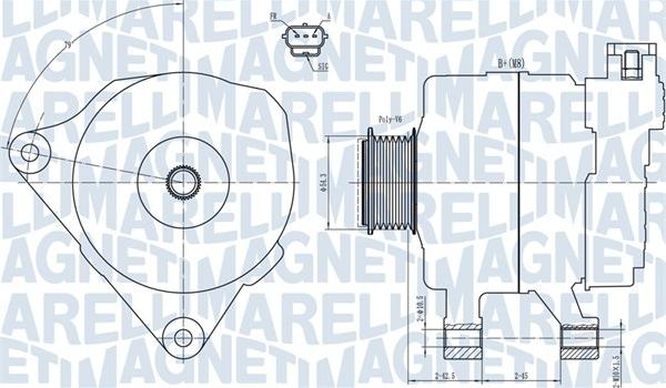 Magneti Marelli 063731778010 - Laturi inparts.fi