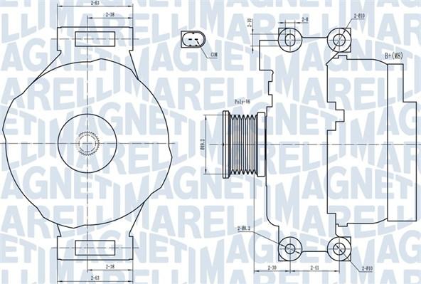 Magneti Marelli 063731773010 - Laturi inparts.fi