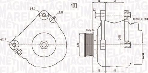 Magneti Marelli 063738290010 - Laturi inparts.fi