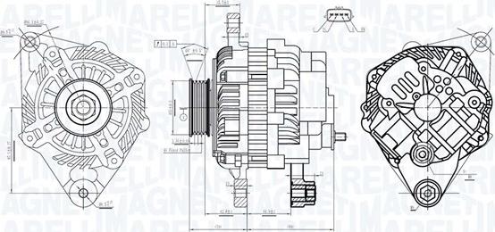 Magneti Marelli 063733526010 - Laturi inparts.fi