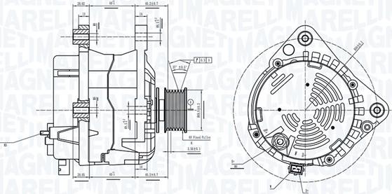 Magneti Marelli 063733837010 - Laturi inparts.fi