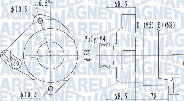 Magneti Marelli 063732096010 - Laturi inparts.fi