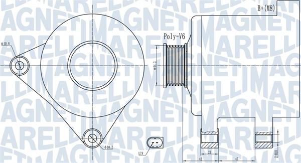 Magneti Marelli 063732091010 - Laturi inparts.fi