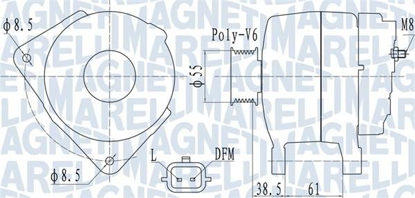 Magneti Marelli 063732098010 - Laturi inparts.fi