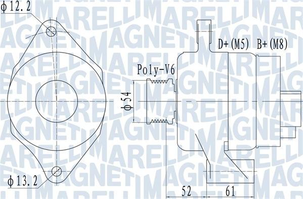 Magneti Marelli 063732049010 - Laturi inparts.fi