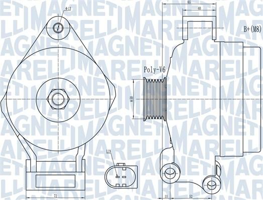 Magneti Marelli 063732044010 - Laturi inparts.fi