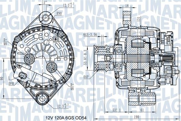 Magneti Marelli 063732045010 - Laturi inparts.fi