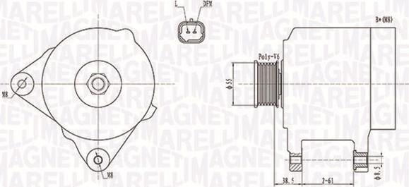 Magneti Marelli 063732043010 - Laturi inparts.fi