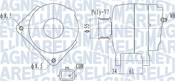 Magneti Marelli 063732054010 - Laturi inparts.fi