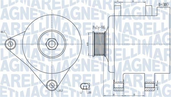 Magneti Marelli 063732056010 - Laturi inparts.fi