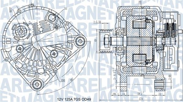 Magneti Marelli 063732058010 - Laturi inparts.fi