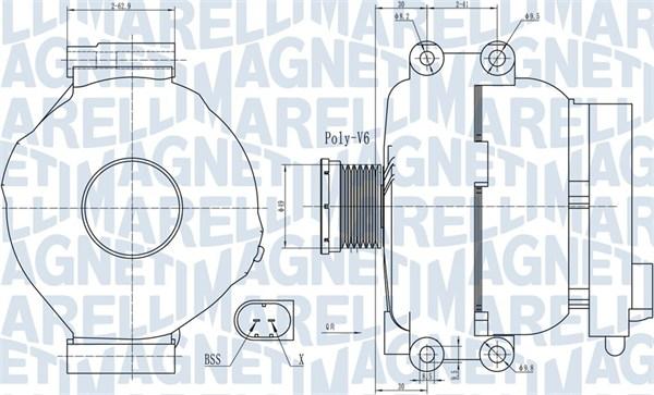 Magneti Marelli 063732009010 - Laturi inparts.fi