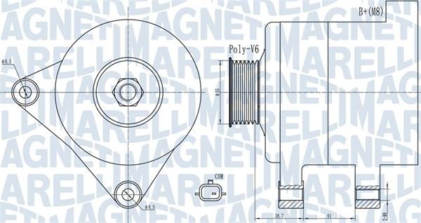 Magneti Marelli 063732003010 - Laturi inparts.fi