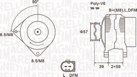 Magneti Marelli 063732002010 - Laturi inparts.fi