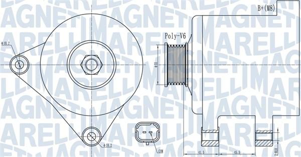 Magneti Marelli 063732015010 - Laturi inparts.fi