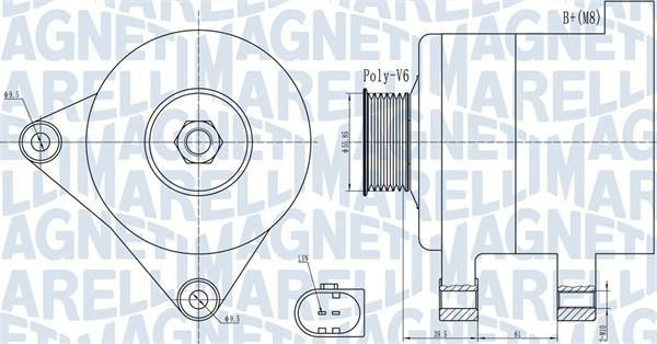 Magneti Marelli 063732011010 - Laturi inparts.fi