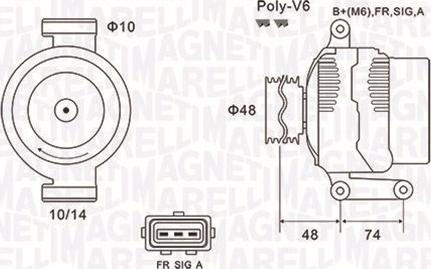 Magneti Marelli 063732034010 - Laturi inparts.fi