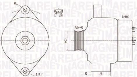 Magneti Marelli 063732026010 - Laturi inparts.fi