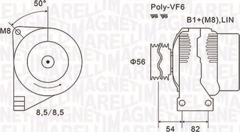 Magneti Marelli 063732028010 - Laturi inparts.fi