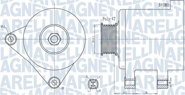 Magneti Marelli 063732078010 - Laturi inparts.fi