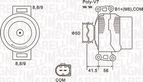 Magneti Marelli 063732108010 - Laturi inparts.fi