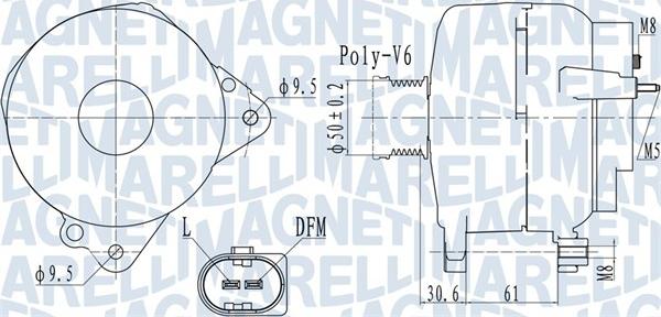 Magneti Marelli 063732118010 - Laturi inparts.fi