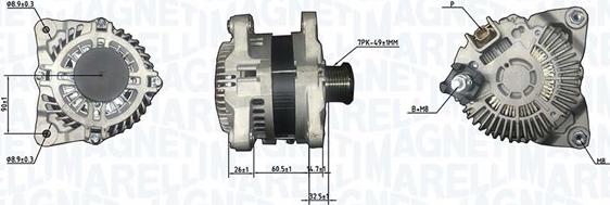 Magneti Marelli 063732186010 - Laturi inparts.fi