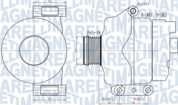 Magneti Marelli 063732132010 - Laturi inparts.fi