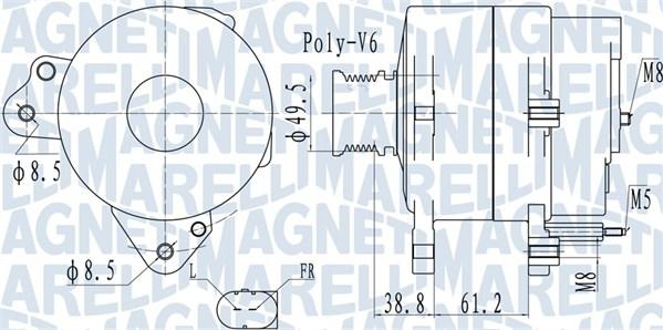 Magneti Marelli 063732137010 - Laturi inparts.fi