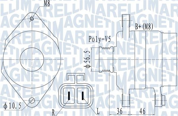 Magneti Marelli 063732128010 - Laturi inparts.fi