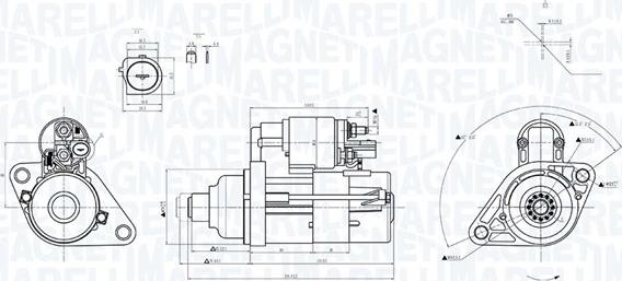 Magneti Marelli 063725634010 - Käynnistinmoottori inparts.fi