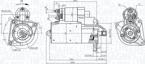 Magneti Marelli 063725399010 - Käynnistinmoottori inparts.fi