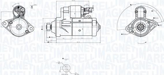 Magneti Marelli 063726156010 - Käynnistinmoottori inparts.fi