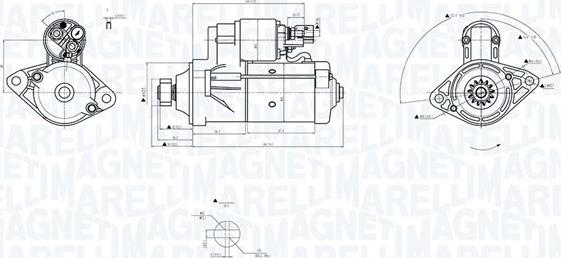 Magneti Marelli 063726156010 - Käynnistinmoottori inparts.fi