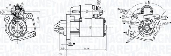 Magneti Marelli 063726281010 - Käynnistinmoottori inparts.fi