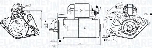 Magneti Marelli 063726278010 - Käynnistinmoottori inparts.fi