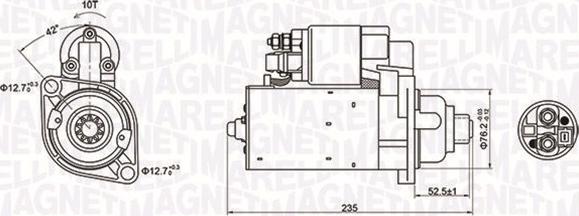 Magneti Marelli 063720974010 - Käynnistinmoottori inparts.fi