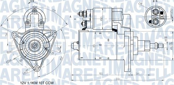 Magneti Marelli 063720597010 - Käynnistinmoottori inparts.fi