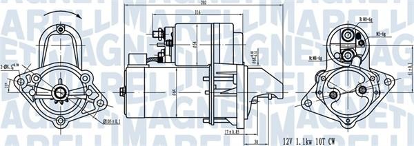 Magneti Marelli 063720519010 - Käynnistinmoottori inparts.fi