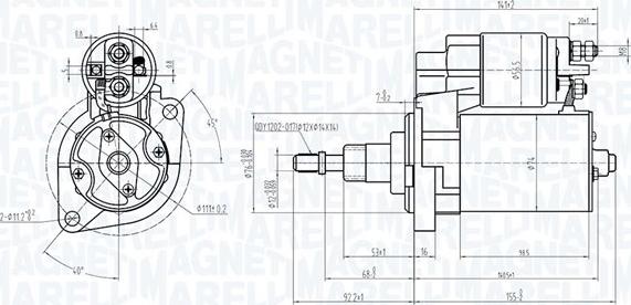 Magneti Marelli 063720601010 - Käynnistinmoottori inparts.fi